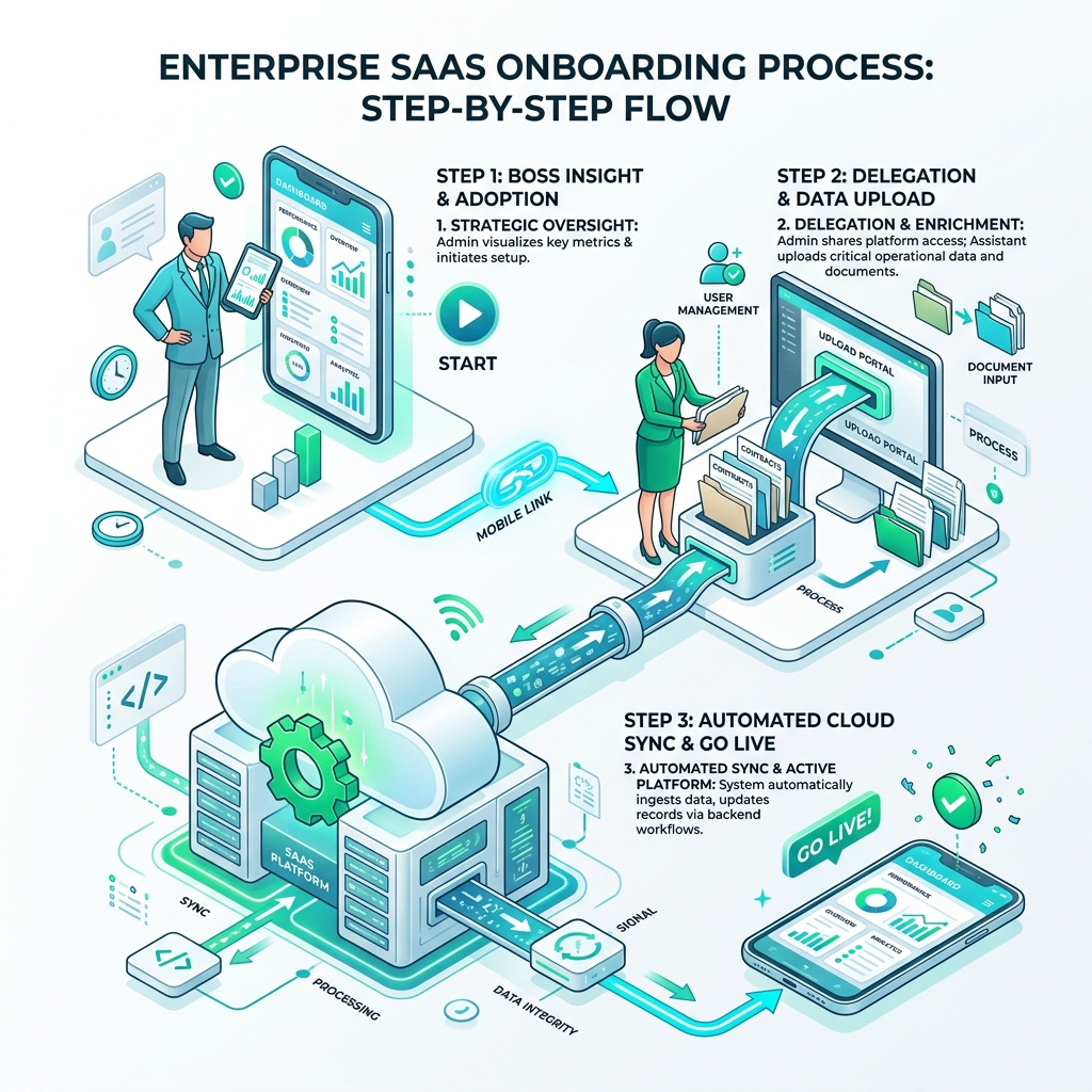 SaaS 业务流程示意图